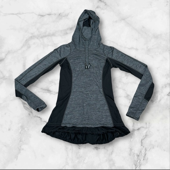 Lululemon Run Ambition Stay On Course Pullover‎ Hoodie  Black Size 4 Running - Picture 4 of 9